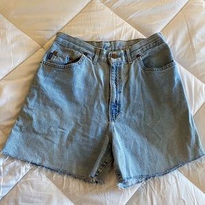 Vintage high waisted denim shorts